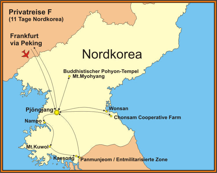 Nordkorea Reisen individuell 11 Tage