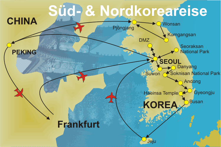 Süd & Nordkorea Reise 26 Tage
